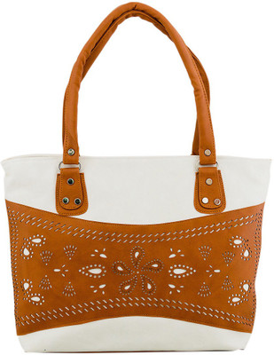 

Trendy Guys Shoulder Bag(White, Tan), Tan;white