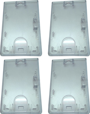 

TheFlauntStore Plastic ID Badge Holder(Pack of 4)