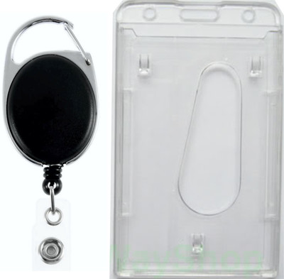 

TheFlauntStore Plastic ID Badge Holder(Pack of 2)