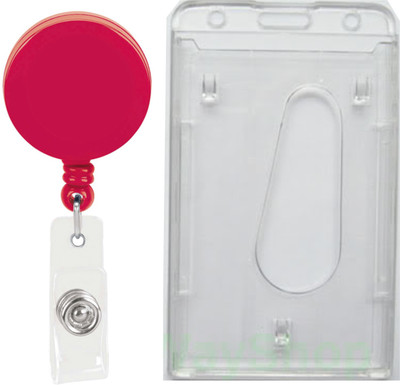 

TheFlauntStore Plastic ID Badge Holder(Pack of 2)