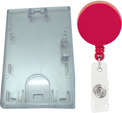 

TheFlauntStore Plastic ID Badge Holder(Pack of 2)