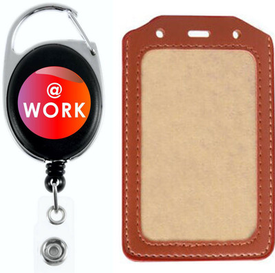 

TheFlauntStore Plastic ID Badge Holder(Pack of 2)