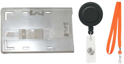 

TheFlauntStore Plastic ID Badge Holder(Pack of 3)