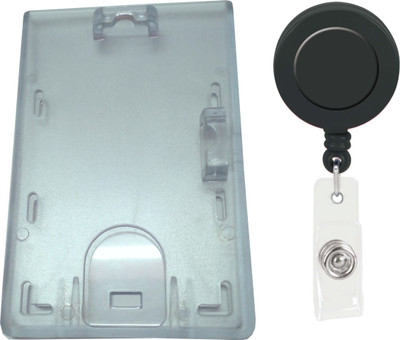 

TheFlauntStore Plastic ID Badge Holder(Pack of 2)