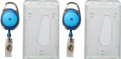 

TheFlauntStore Plastic ID Badge Holder(Pack of 4)