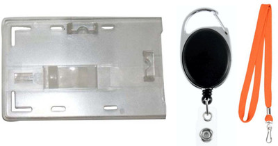 

TheFlauntStore Plastic ID Badge Holder(Pack of 3)