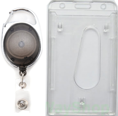 

TheFlauntStore Plastic ID Badge Holder(Pack of 3)