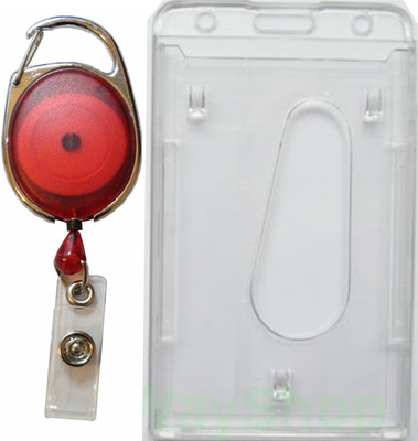 

TheFlauntStore Plastic ID Badge Holder(Pack of 2)