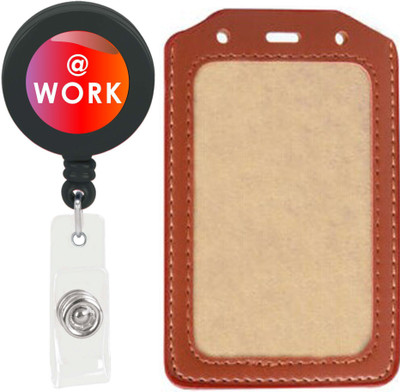 

TheFlauntStore Plastic ID Badge Holder(Pack of 2)