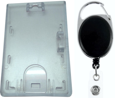 

TheFlauntStore Plastic ID Badge Holder(Pack of 2)