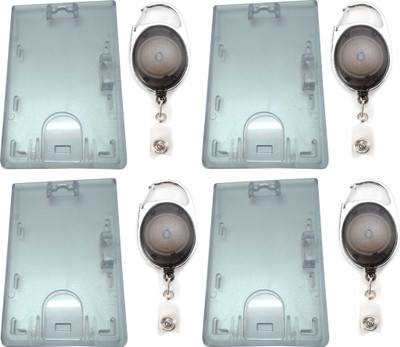

TheFlauntStore Plastic ID Badge Holder(Pack of 8)