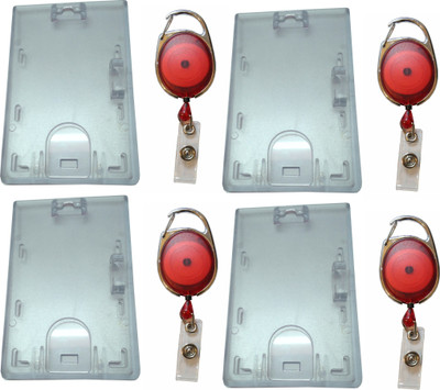 

TheFlauntStore Plastic ID Badge Holder(Pack of 8)