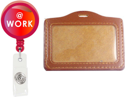

TheFlauntStore Plastic ID Badge Holder(Pack of 2)