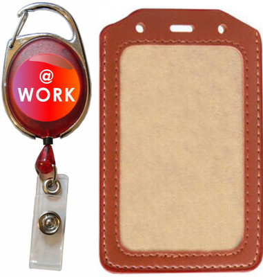 

TheFlauntStore Plastic ID Badge Holder(Pack of 2)