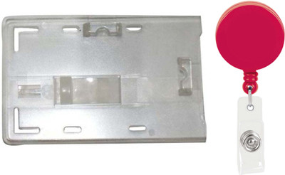 

TheFlauntStore Plastic ID Badge Holder(Pack of 2)