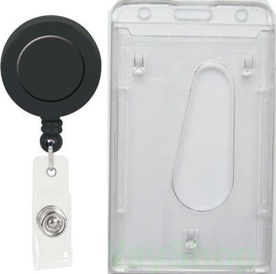 

TheFlauntStore Plastic ID Badge Holder(Pack of 2)