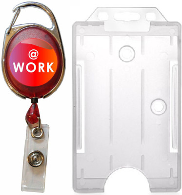 

TheFlauntStore Plastic ID Badge Holder(Pack of 2)