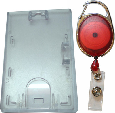

TheFlauntStore Plastic ID Badge Holder(Pack of 2)