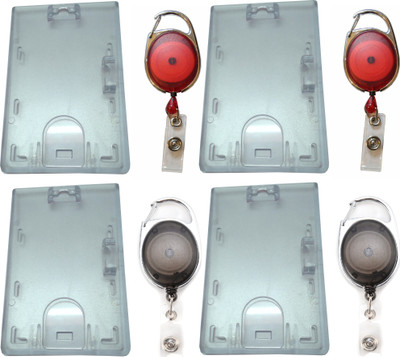 

TheFlauntStore Plastic ID Badge Holder(Pack of 8)