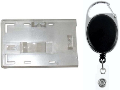 

TheFlauntStore Plastic ID Badge Holder(Pack of 2)