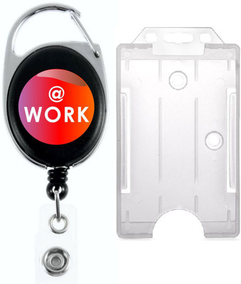 

TheFlauntStore Plastic ID Badge Holder(Pack of 2)