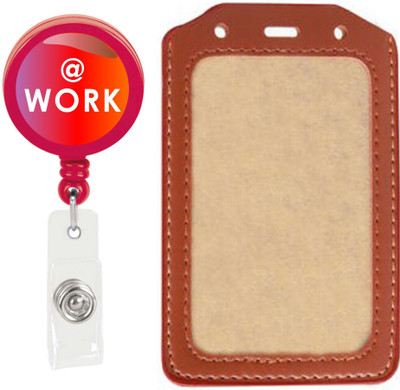 

TheFlauntStore Plastic ID Badge Holder(Pack of 2)