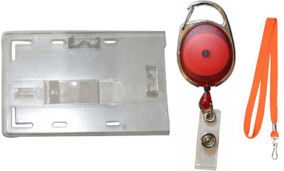 

TheFlauntStore Plastic ID Badge Holder(Pack of 3)