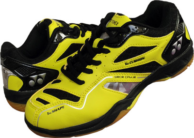 

Yonex Boys & Girls Lace Badminton Shoes(Yellow, Yellow/black
