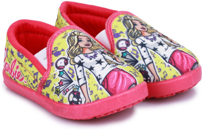 

Barbie Girls Slip on Espadrilles(Pink, Pink/yellow