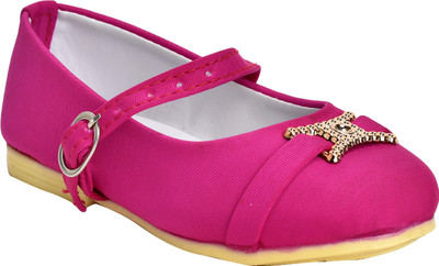 

Leatherwood1 Girls Slip on Ballerinas(Pink