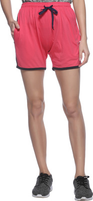 

69GAL Short For Girls Casual Printed Cotton(Pink, Pack of 1