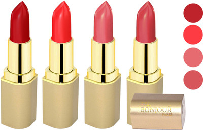 

Bonjour Paris Soft Creame Matte Lipstick(Dark Red-Sweet Red-Hot Mauve-Mauve, 16.8 g)