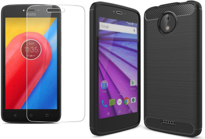 CHVTS Screen Guard & Protector Applicator Accessory Combo for Moto C Plus(Black)
