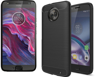 CHVTS Screen Guard & Protector Applicator Accessory Combo for Moto X4(Black)