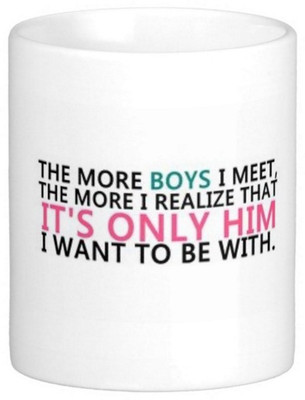 

Exoctic Silver Love Romantic Quotes 017 Ceramic Mug(300 ml), Multicolor