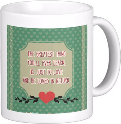 

Exoctic Silver Love Quotes 026 Ceramic Mug(300 ml), Multicolor