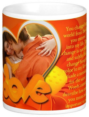 

Exoctic Silver Love Romantic Quotes 007 Ceramic Mug(300 ml), Multicolor