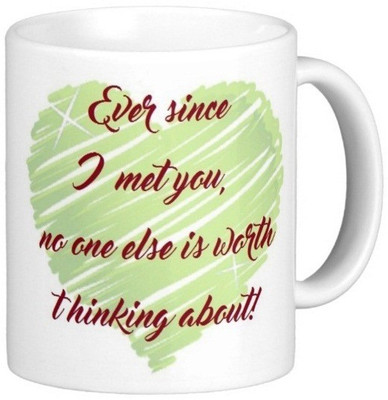 

Exoctic Silver Romantic Quotes 01 Ceramic Mug(300 ml), Multicolor