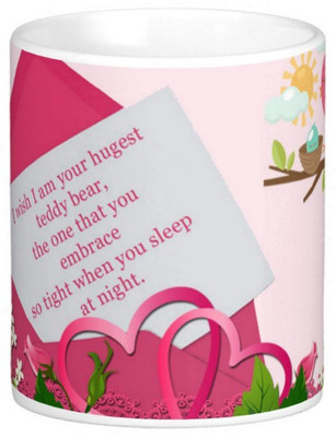 

Exoctic Silver Love Romantic Quotes 002 Ceramic Mug(300 ml), Multicolor