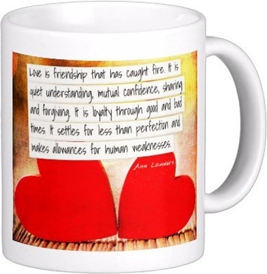 Exoctic Silver Love Quotes 017 Ceramic Mug(300 ml), Multicolor