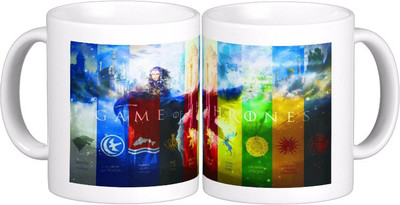 

Exoctic Silver Game Of Thrones : Series X10 Ceramic Mug(300 ml), Multicolor