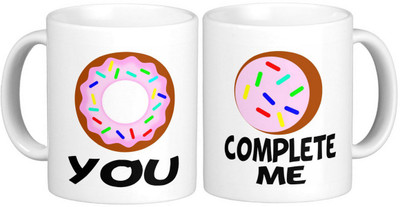 

Exoctic Silver Love Couple Anniversary Funny Quotes 02 Ceramic Mug(300 ml, Pack of 2), Multicolor