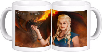 

Exoctic Silver Game Of Thrones : Series X5 Ceramic Mug(300 ml), Multicolor
