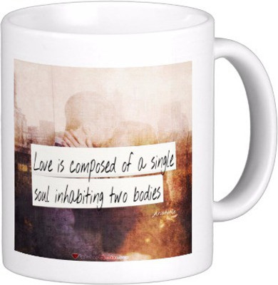 

Exoctic Silver Love Quotes 015 Ceramic Mug(300 ml), Multicolor
