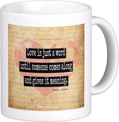 

Exoctic Silver Love Quotes 008 Ceramic Mug(300 ml), Multicolor