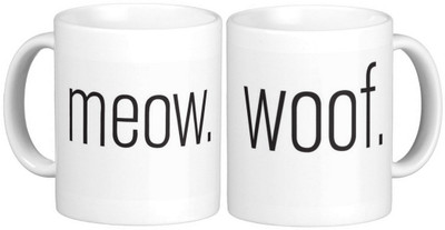 

Exoctic Silver Couple Anniversary Love Series 003 Ceramic Mug(300 ml, Pack of 2), Multicolor