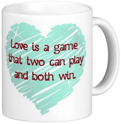

Exoctic Silver Romantic Quotes 06 Ceramic Mug(300 ml), Multicolor
