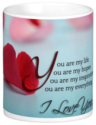 

Exoctic Silver Love Romantic Quotes 006 Ceramic Mug(300 ml), Multicolor