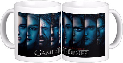 

Exoctic Silver Game Of Thrones : Series X8 Ceramic Mug(300 ml), Multicolor