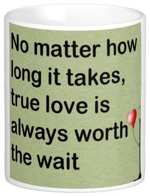 

Exoctic Silver Love Romantic Quotes 026 Ceramic Mug(300 ml), Multicolor
